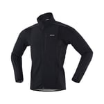 SHIPS Veste de Cyclisme VTT, Maillot de Vélo, Veste de Cyclisme en Jersey Réfléchissant à 3 Couches de Chaleur en Polaire Imperméable, Automne et Hiver (M-3XL),Noir,3XL