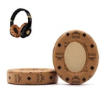 Aiivioll Replacement Ear Pads Protein PU Leather Ear Cushion Compatible with by Dr.Dre Studio 2.0 Studio 3 B0500 B0501 Wired Wireless Over-Ear Headphones (Floral Brown)