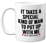 Stuff4 Anniversary Mug for Him, Funny Quote Coffee Mug for Men Gifts, 11oz Ceramic Mugs Dishwasher Safe, Presents for Husband, Boyfriend, Fiancée, Also Perfect for Christmas, Valentines or a Birthday