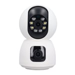 Dual Lens Indoor Camera 1080P Wireless WiFi Security Camera With Dual Cameras