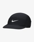 Nike Dri-FIT Fly Unstructured Swoosh Cap 5 Panel Twill Running Cap Black Medium