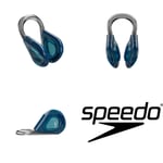 NEW SPEEDO BIOFUSE AQUATIC NOSE CLIP & CASE FOR SWIMMING BLUE GREY FREE UK P&P!!