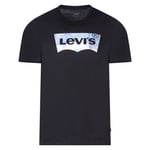 T-shirt Levi's® noir avec manches courtes et col rond