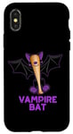 Coque pour iPhone X/XS Jeu de mots amusant en forme de chauve-souris vampire