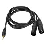 JORINDO Dubbel XLR-hane till 3,5 mm 1/8 tum hane kabel syrefri koppar obalanserad Y-splitter sladd