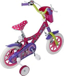 albri Vélo pour Fille Pouces de Disney Minnie Bébé – garçon, Rose, 12 pollici