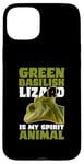 iPhone 15 Plus Green Basilisk Lizard Is My Spirit Animal Herpetologist Case