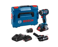 Skrutrekker/bor Bosch GSR 18V-90 FC Professional; 18 V; 2x4,0 Ah batt.