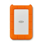 LaCie Rugged USB-C 2TB External Hard Drive Portable HDD – USB 3.0 compatible, Drop Shock Dust Rain Resistant, for Mac and PC Computer Desktop Workstation Laptop, Orange