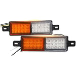 Tlily - 2 PièCes 12V 30 led Voiture Camion Taureau Bar LumièRe Taureau Barre de Pare-Chocs Clignotant Feu de Stationnement Ampoule de Signal Remorque