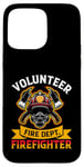 Coque pour iPhone 15 Pro Max Emblème de pompier Brave Hero Fire Dept