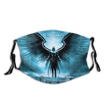 ewretery Arrival Of The Angels UV Face mask,Face Sun Mask,Motorcycle Headwear,Magic Scarf,for Fishing,Hunting,Running,Ski