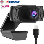 1080P Webcam With Microphone Full HD Video Camera USB For PC Desktop Laptop UK