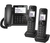 Panasonic KX-TGF323 Corded Phone & 2 Cordless Handsets