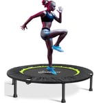 Mini Trampoline Foldable Fitness Jumper Rebounder Bouncer Excercise Gym 40"