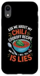 Coque pour iPhone XR Demandez-moi sur ma recette de cuisson au chili et tout ce que je vais vous dire