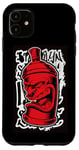 Coque pour iPhone 11 Y2K Bombe de peinture en spray pour graffiti rétro Street Art Old Skool