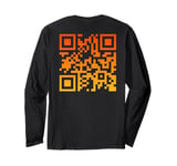 Trump Dance Troll QR 45/47 Funny President Trump Dance Code Long Sleeve T-Shirt