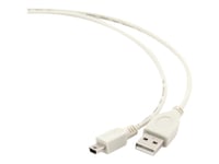 Gembird Cc-Usb2-Am5p-6 - Usb-Kabel - Mini-Usb Typ B (Hane) Till Usb (Hane) - 1.8 M - Formpressad - Beige