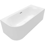 VILLEROY & BOCH LOOP & FRIENDS OVAL DUO BACK-TO-WALL BADEKAR 180X80 HØYRE STONE WHITE