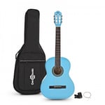 Gear4music Full Size Classical Guitar 4/4 Beginner Starter Pack Blue