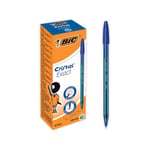 Bic Cristal Ballpoint Pens Ultra Fine 0.7mm Blue (Pack of 20) 992605