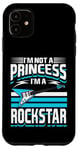 Coque pour iPhone 11 Je ne suis pas une princesse, je suis une rockstar, guitariste Rock n Roll