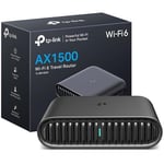 TP-Link TL-WR1502X Portable Router WiFi 6 AX1500Mbps, Mini Travel Router for Home & Travel, WiFi Router, VPN Router, Gigabit Ports, USB Port, Enjoy Network Anywhere, Type-C Power, Pocket-sized