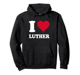 Red Heart I Love Luther Pullover Hoodie