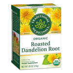 Organic Roasted Dandelion Root Tea 16 Bags By Traditional Medicinals