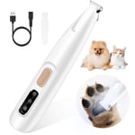 Tolesum Tondeuse pour Chien d'animaux avec lumière LED, tondeuse à pattes rechargeable par USB pour chiens, Paw Trim Pro, tondeuse à pattes de chien silencieuse et étanche pour chiens, chats, pattes