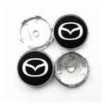 4 st 60 mm bilhjulnavklistermärken fälgcenterkåpa emblemdekal för Mazda 3 5 6 323 626 Rx8 7 Mx3 Mx5 Cx5 Atenza Axela