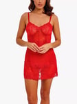 Wacoal Embrace Lace Chemise, Equestrian Red