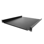 StarTech 1U Fixed Server Rack Mount Shelf  20in Deep Steel Universal Cantilever Tray for 19" AV/Data/Network Equipment Rack with Cage Nuts & Screws 