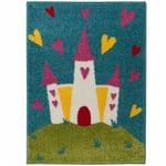 Colorful Bright Playroom Childrens Fun Mats Princess Castle Rugs Play Days Multi