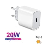 Chargeur Rapide iPhone 13, Adaptateur Secteur USB C 20W Apple 12, Type C Charger Prise pour iPhone 13 Mini-12 Pro Max-11 Pro-X-