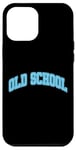 Coque pour iPhone 12 Pro Max Graphique bleu Old School Blue Graphic