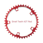 VXM-Phare de route large et étroit 130BCD,anneau de joint VTT 38T-60T,design de course professionnel pour Shimano 5700 6700,pièces de vélo - Type 42T Red and Screw