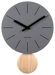 Karlsson seinäkello Arlo Pendulum matt dark grey KA5967GY