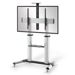 conecto CC50014 Support TV professionnel pour écrans plats (LM-FS03G) Ø 140-254 cm (55-100 "), VESA1000x600, aluminium, hauteur réglable, argent