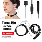 Air Tube Walkie Talkie Headset Earpiece Throat Mic for Baofeng Radio UV9R BF9700