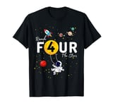 Reach 4 the Stars Child's 4th Birthday Astronaut party T-Shirt