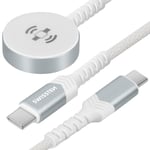 Câble Chargeur Magnétique Apple Watch + USB-C Connecteur USB-C SwisstenBlanc