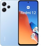 Redmi 12-Processeur G88,Fhd+90Hz,5000Mah 18W,Appareil Photo Principal 50Mp,4+128Go,Bleu Ciel(Version Française+2 Ans Garantie)