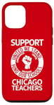 Coque pour iPhone 12/12 Pro Grève des enseignants de Chicago, manifestation