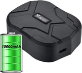 Tracker GPS avec Micro TK905B 10000mah GPS Suivi en Veille Longue Durée de 150 Jours-Réponse à L'alarme-Traceur GPS Lnstallation Magnétique, étanche avec APP Gratuite pour Voiture Moto Vélo.[V241]