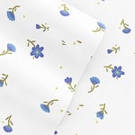 Linen Market 4 Piece Cal King Bedding Sheet Set (Light Blue Floral) - Sleep Better Than Ever with These Ultra-Soft & Cooling Bed Sheets for Your Cal King Size Bed - Deep Pocket Fits 16" Mattress