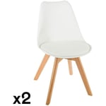 Pier Import - Chaise scandinave blanche (lot de 2) goteborg