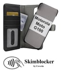 Skimblocker Magnet Fodral Motorola Moto G100 (Svart)