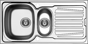 Pyramis 100133212 Sparta Évier en acier inoxydable 100 x 50 cm, 100133212